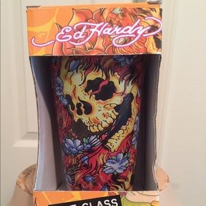 COPY - Ed Hardy pint glass NWT